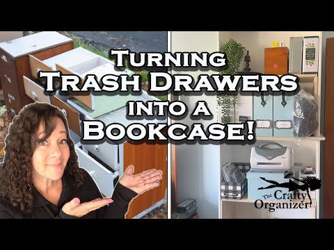 Trash Drawers Into Stunningly Useful Bookcase!