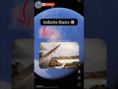 Infinite Stairs On Google Earth😨 #shorts