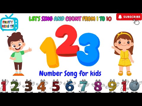 Number song for toddlers and babies | Counting 1 to 10 | Nursery Rhymes | Kids Learning #counting