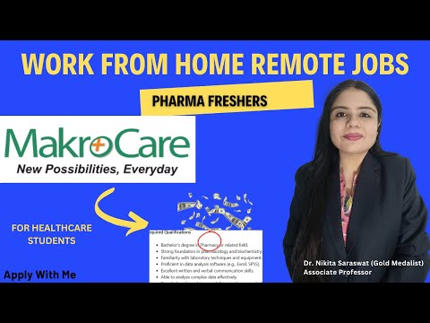 High-Salary Work-from-Home Jobs for BPharm Freshers at Makro Care | Remote Jobs for Healthcare