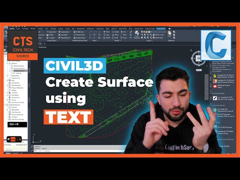 Civil 3D Create a Surface using Text