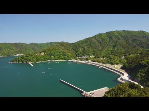 【釣り用海底地形調査】雄勝町 名振港 ドローン空撮