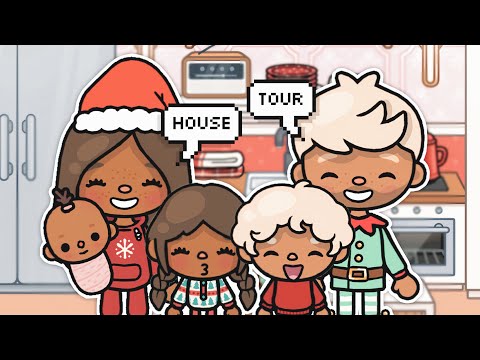 AESTHETIC Family Christmas HOUSE TOUR! 🎅🏼 | With Voice 📢 | Toca Life World