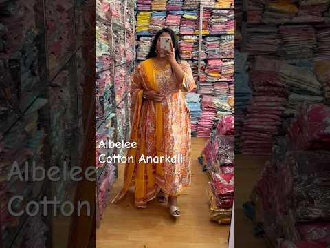 Beautiful Cotton Anarkali Kurti Pant Dupatta,Wholesale&Retail,Size:-38-46 #albelee #shorts #viral