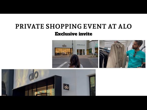 Come with me to alo’s Private Shopping Event at Domain, Austin | Exclusive invite | Brand Event