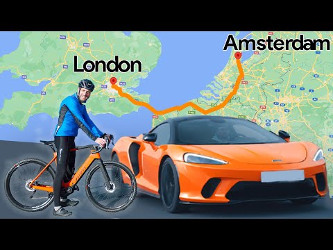 Man vs Supercar Race Across 4 Countries