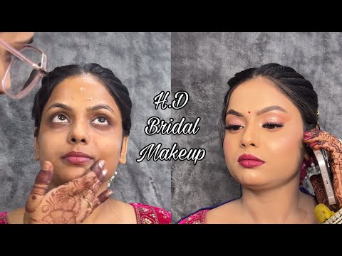 Winter bridal makeup tutorial | Real bride makeup | easy eyeshadow look