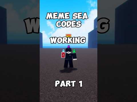 MEME SEA CODES (WORKING) PART 2 #roblox #memesea #shorts