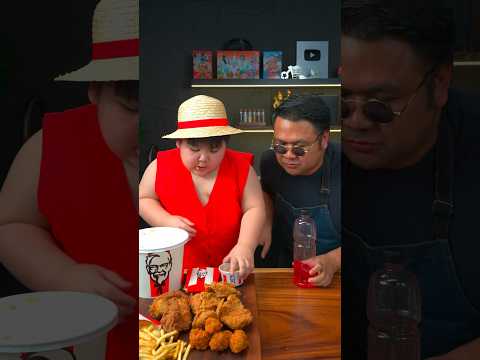 KFC Bottle Flip Challenge #food #shorts