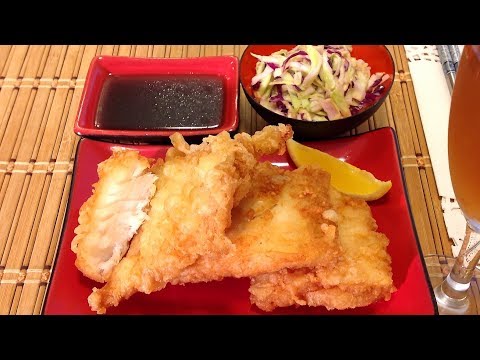 Cooking Fried Tempura Fish-How To Batter And Fry Cod Fillet-Japanese Recipes