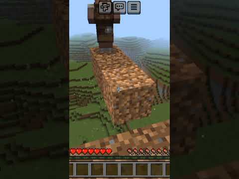 Villager Or Emerald ? Minecraft build hacks | Minecraft Gameplay #minecraftshorts #fun #viralshorts