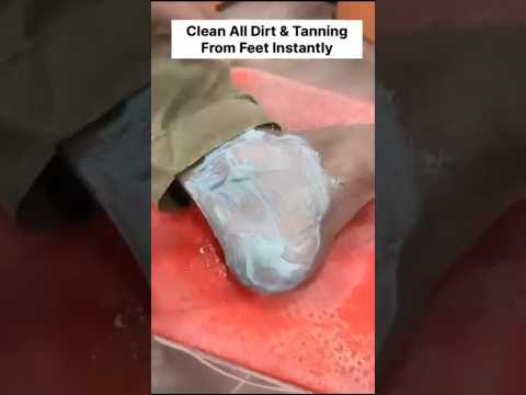 Get Fair Feet | Dark Feet Cleaning Tips & Trick | Remove Suntan Easily At Home #skincare #shorts