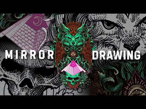 how to miror drawing on manga studio - time lapse