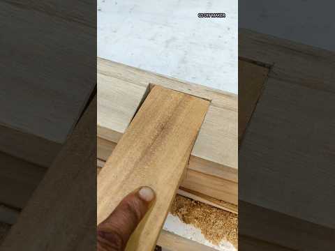 Interlocking mortise & tenon joints #woodworking #maker #shorts