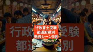 驚愕！都道府県別の行政書士受験生【勉強シーン超絶5選】 #行政書士試験受験生