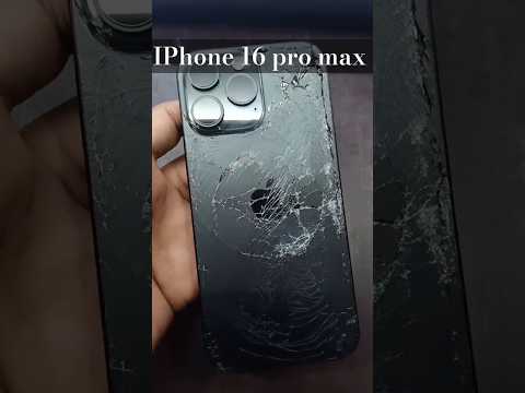 Apple iPhone 16 Pro Max || crushed || #accident #apple #iphone16promax #broken #viralvideo #shorts