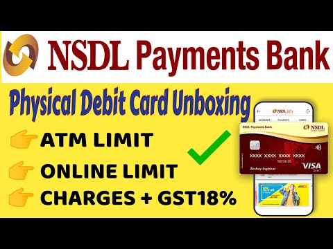 Nsdl payment bank debit card unboxing | Nsdl ATM card unboxing 2023