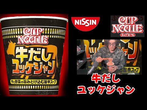 日清カップヌードル「牛だしユッケジャン」ビッグ　牛と野菜の旨みとけ込む旨辛スープ