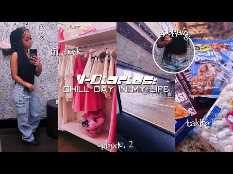 V-DIARIES: CHILL D☆Y IN MY LIFE | mall shopping, haul, bake w me, girl talk