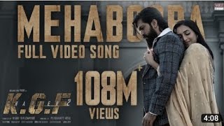 Mehbooba video song (Hindi) KGF Chapter 2 | Rocking Star Yash | Prashanth Neel|Ravi Basrur| Hombale