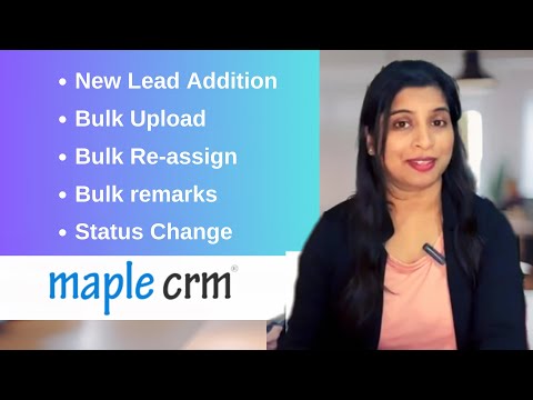 CRM software for Lead Management and bulk lead management