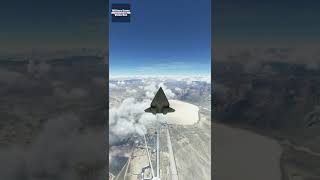 Top Gun: Maverick in MSFS2020 | Dark Star High rate climb from AREA51 #Shorts