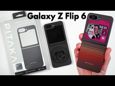 Galaxy Z Flip 6 PITAKA MagEZ Case 5 & MagEZ Grip 2 with NFC!