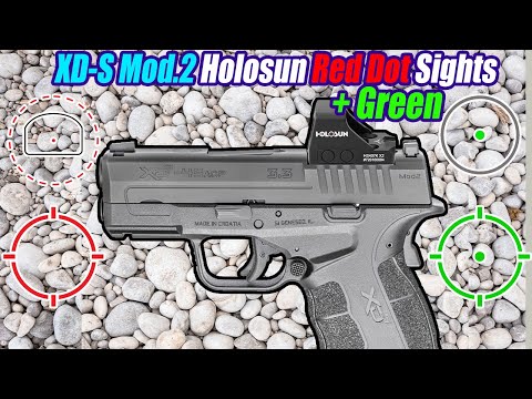 4 Best XD-S Mod 2 Holosun Red & Green Dot Sights + Adapter Plates