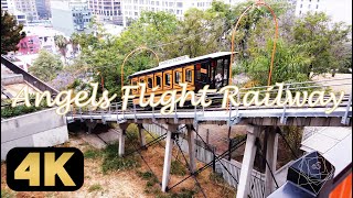 【Angels Flight】ロサンゼルスのダウンタウンにある傾斜鉄道"エンジェルズ・フライト"の上側の乗車口の様子