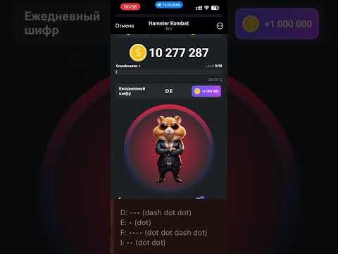 Секретный Шифр Hamster Kombat 15 июня 24г