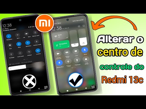 Configurações do Redmi 13c Control Center | Alterar o Control Center no Redmi 13C