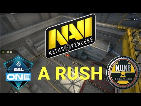 How to rush A on De_nuke by NaVI ( ESL ONE COLOGNE 2016 )