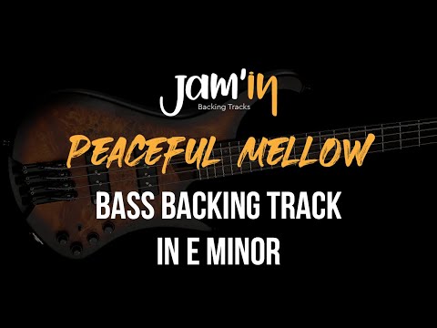 Peaceful Mellow Bass Backing Track in E Minor