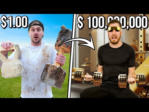 $1 VS $100,000,000 LUXURY Gyms! (w/ Travis Hunter)