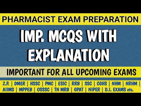 Pharmacist exam preparation | OSSSC | PMC | HSSC | MPPEB | AIIMS exam questions @MANISH06