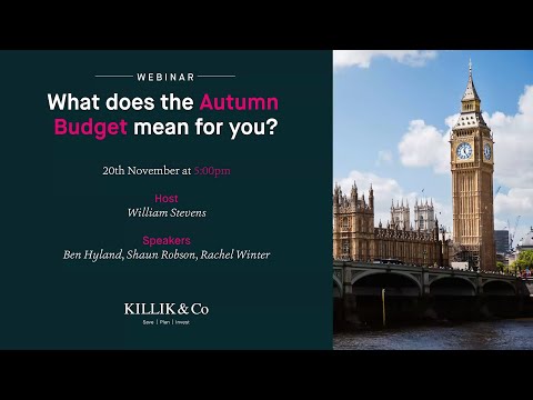 What Does The Autumn Budget Mean For You? Webinar