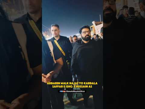 Arbaeen walk Allama Asif Raza Alvi