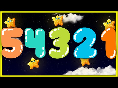 Counting Down from 5 to 1 with Stars | Numbers Rhyme for Kids