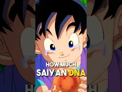 How Much Saiyan DNA Does Goku Jr. Have? #shorts