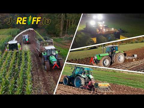 Chopping Corn with J-Reiff | Autumn tillage with Deutz-Fahr | South Eifel 2024