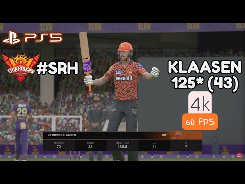 IPL 2024: Experience Cricket Like Never Before | PlayStation 5 Sunrisers Hyderabad SRH | 4K Ultra HD