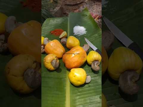 रसाळलेले बोंडू.... #cashew #cashewfruit #kokan