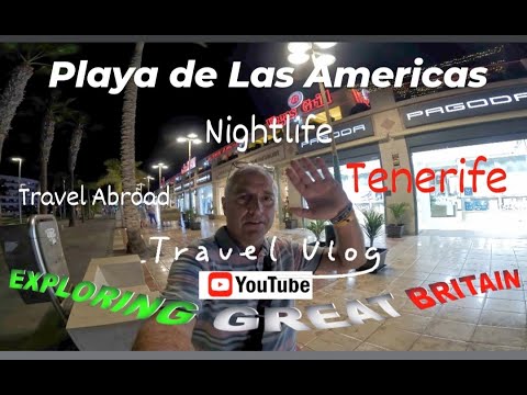 Tenerife Walking Tour 4K Nightlife  Tourist Information - Travel Vlog