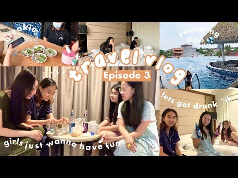 travel vlog eps. 3| chill night 🌃| swimming time👙| breakfast o’clock🍳