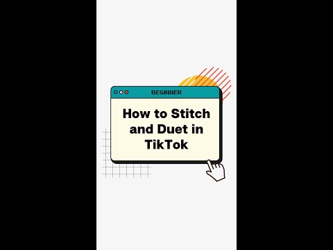 STITCH and DUET in TIKTOK