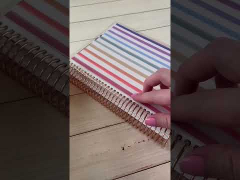 Swapping my #erincondren #planner cover ❤️ #asmr #planwithme