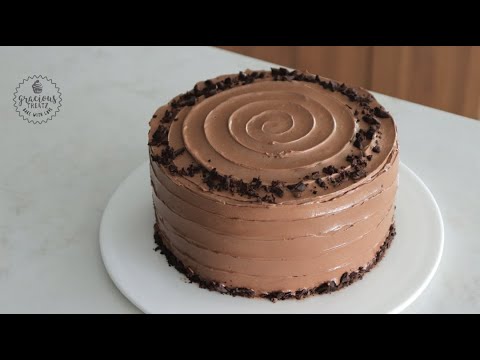 Eggless Fudgy Chocolate Cake without Cocoa Powder | Easy Recipe | Easy Chocolate Buttercream