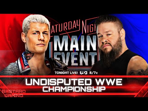 WWE 2K24 | Cody Rhodes VS Kevin Owens - Undisputed WWE Championship | Saturday Night Main Event