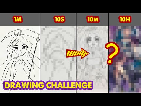 DRAWING CHALLENGE: Goddess of Darkness in 10S, 1M, 10M, 10H