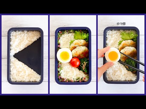 How to pack Japanese Bento🍱 Rice magic Bento Lunch Box #21